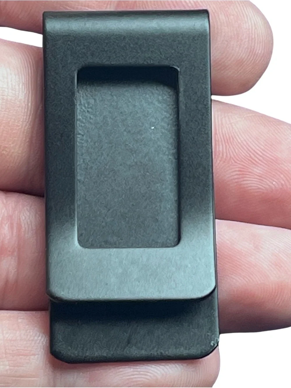 Vtg Landstroms Black Hills Gold Black Steel Money Clip Solid 12K Gold Leaves 19g